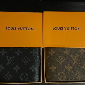 Two LV wallets 125$ for both, brown and black.